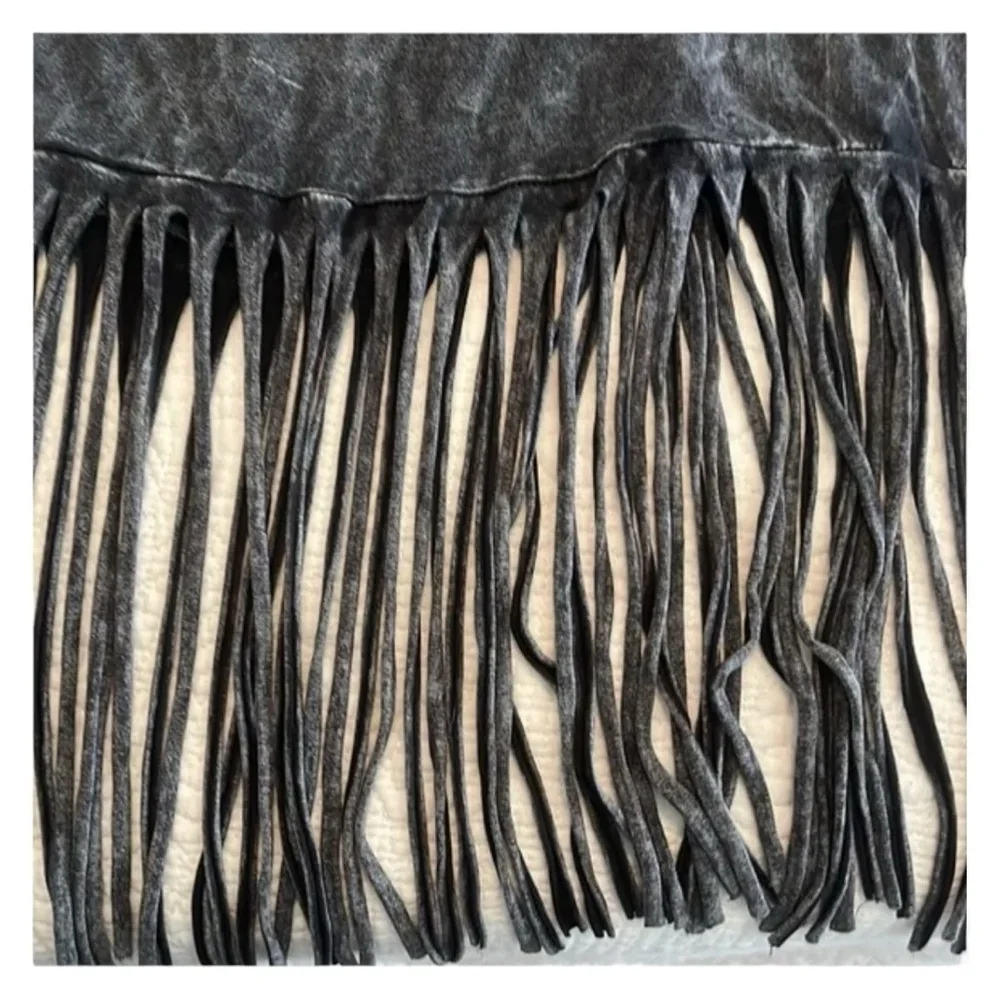 NWOT Shhh I'm Hunting Cowboys Black Distressed Western Tank Top Women's Medium M - Picture 4 of 14